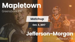 Matchup: Mapletown vs. Jefferson-Morgan  2017