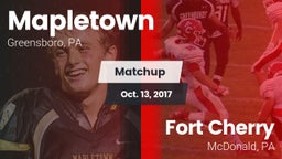 Matchup: Mapletown vs. Fort Cherry  2017