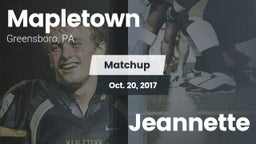 Matchup: Mapletown vs. Jeannette  2017