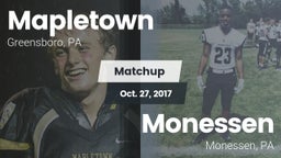 Matchup: Mapletown vs. Monessen  2017