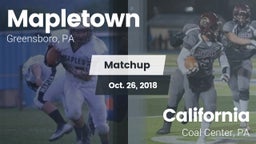 Matchup: Mapletown vs. California  2018
