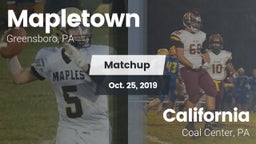 Matchup: Mapletown vs. California  2019