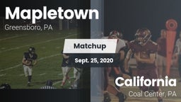 Matchup: Mapletown vs. California  2020
