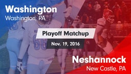 Matchup: Washington vs. Neshannock  2016