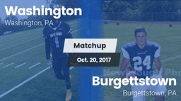Matchup: Washington vs. Burgettstown  2017