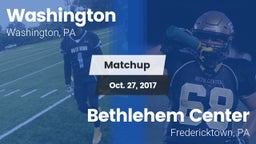 Matchup: Washington vs. Bethlehem Center  2017