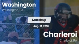 Matchup: Washington vs. Charleroi  2018