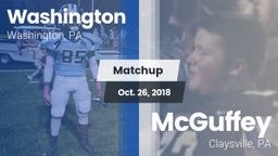 Matchup: Washington vs. McGuffey  2018