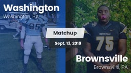Matchup: Washington vs. Brownsville  2019
