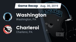 Recap: Washington  vs. Charleroi  2019