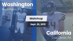 Matchup: Washington vs. California  2019