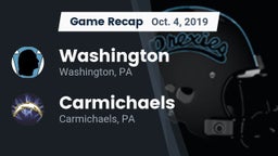 Recap: Washington  vs. Carmichaels  2019