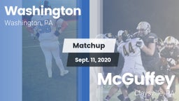 Matchup: Washington vs. McGuffey  2020