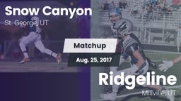Matchup: Snow Canyon vs. Ridgeline  2017