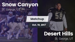 Matchup: Snow Canyon vs. Desert Hills  2017