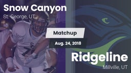 Matchup: Snow Canyon vs. Ridgeline  2018
