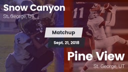 Matchup: Snow Canyon vs. Pine View  2018