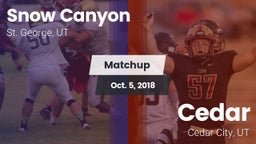 Matchup: Snow Canyon vs. Cedar  2018