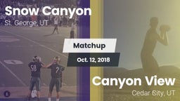 Matchup: Snow Canyon vs. Canyon View  2018