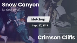 Matchup: Snow Canyon vs. Crimson Cliffs 2019