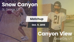 Matchup: Snow Canyon vs. Canyon View  2019