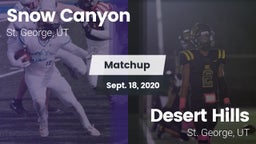 Matchup: Snow Canyon vs. Desert Hills  2020