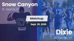 Matchup: Snow Canyon vs. Dixie  2020