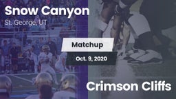 Matchup: Snow Canyon vs. Crimson Cliffs 2020