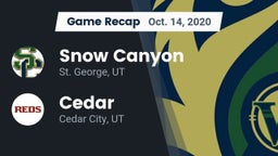 Recap: Snow Canyon  vs. Cedar  2020