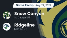 Recap: Snow Canyon  vs. Ridgeline  2021