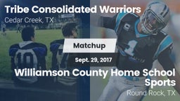 Matchup: Tribe Consolidated vs. Williamson County Home School Sports 2017