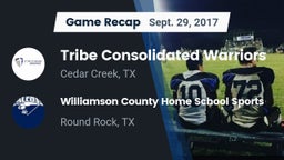 Recap: Tribe Consolidated Warriors vs. Williamson County Home School Sports 2017