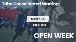 Matchup: Tribe Consolidated vs. OPEN WEEK 2018