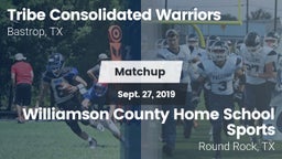 Matchup: Tribe Consolidated vs. Williamson County Home School Sports 2019