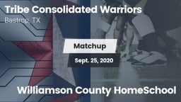 Matchup: Tribe Consolidated vs. Williamson County HomeSchool 2020
