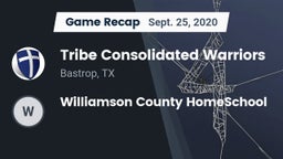 Recap: Tribe Consolidated Warriors vs. Williamson County HomeSchool 2020
