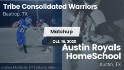 Matchup: Tribe Consolidated vs. Austin Royals HomeSchool  2020