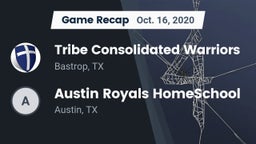 Recap: Tribe Consolidated Warriors vs. Austin Royals HomeSchool  2020
