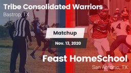 Matchup: Tribe Consolidated vs. Feast HomeSchool  2020