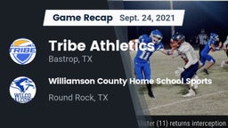 Recap: Tribe Athletics vs. Williamson County Home School Sports 2021
