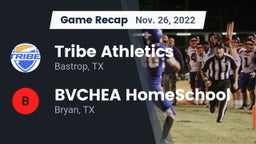 Recap: Tribe Athletics vs. BVCHEA HomeSchool  2022