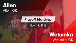 Matchup: Allen vs. Wetumka  2016