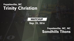 Matchup: Trinity Christian vs. Sandhills Titans 2016