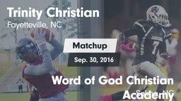 Matchup: Trinity Christian vs. Word of God Christian Academy 2016