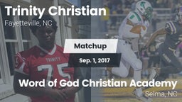 Matchup: Trinity Christian vs. Word of God Christian Academy 2017