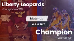 Matchup: Liberty vs. Champion  2017