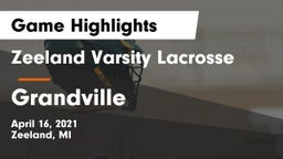 Zeeland Varsity Lacrosse vs Grandville  Game Highlights - April 16, 2021