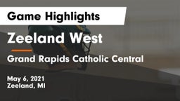 Zeeland West  vs Grand Rapids Catholic Central  Game Highlights - May 6, 2021