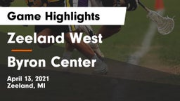 Zeeland West  vs Byron Center  Game Highlights - April 13, 2021