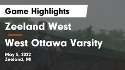 Zeeland West  vs West Ottawa Varsity Game Highlights - May 5, 2022